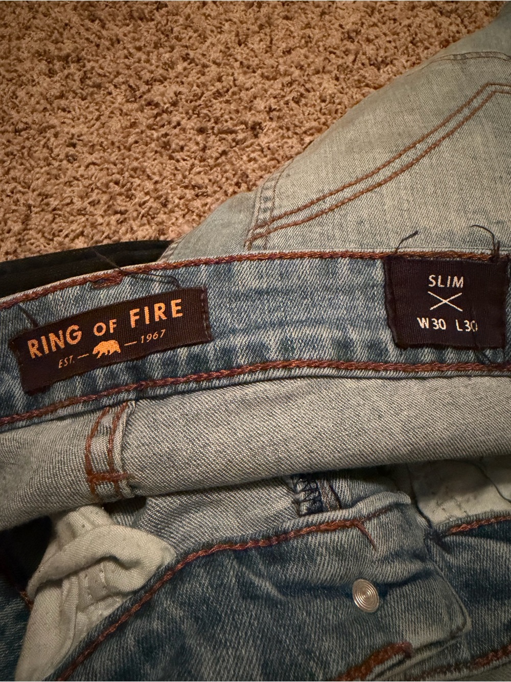 H&M, Bullhead, and Ring of Fire size 30 x 30 3p men’s denim jeans bundle - Picture 6 of 6